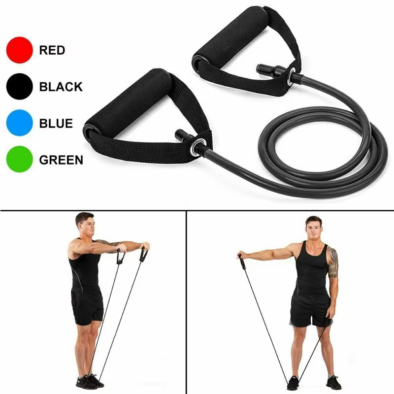 120Cm Yoga Pull Rope Resistance Bands Fitness Gum Elastic Bands Fitness Equipment Rubber Expander Workout Exercise Training Band